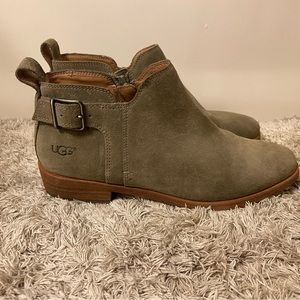 Green UGG booties
